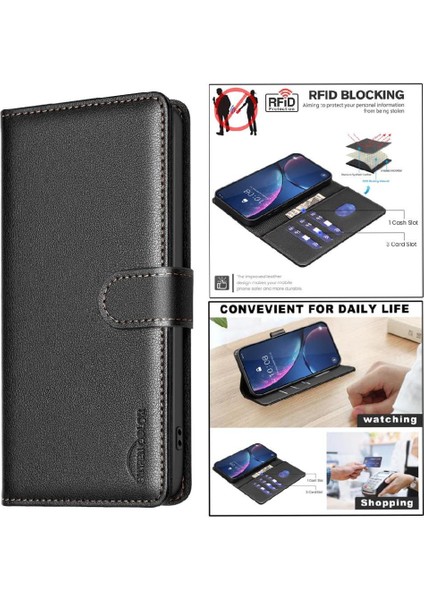 Xiaomi Redmi Not 9 Için Flip Case Pro Max Pu Deri Cüzdan Manyetik Kart (Yurt Dışından)