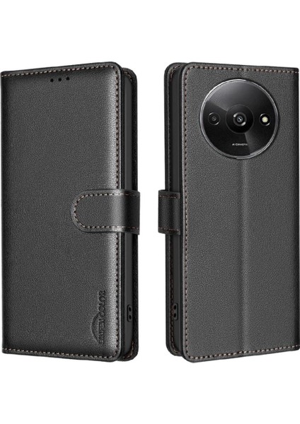 Xiaomi Redmi A3 Cüzdan Rfıd Engelleme Manyetik Pu Deri Için Flip Case (Yurt Dışından) indirimleri