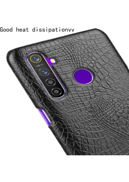 Realme Q/realme 5 Pro Uyumluluk Klasik Kapak Için Şık Klasik Kılıf (Yurt Dışından)