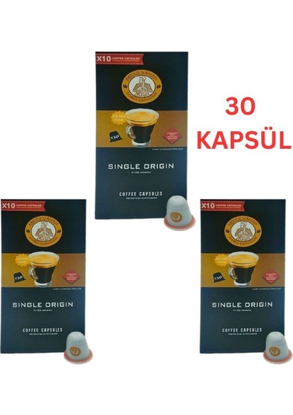 Abdulvahap Efendi Single Origin Kahve Kapsül 10'lu 52 gr 3'lü Set 3 Al 2 Öde