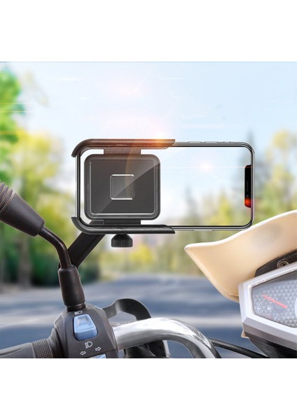 Bisiklet Telefonu Montajı Sarsıntı Önleyici ve Kararlı 360 Derece Dönebilen Telefon Tutucu (Yurt Dışından)