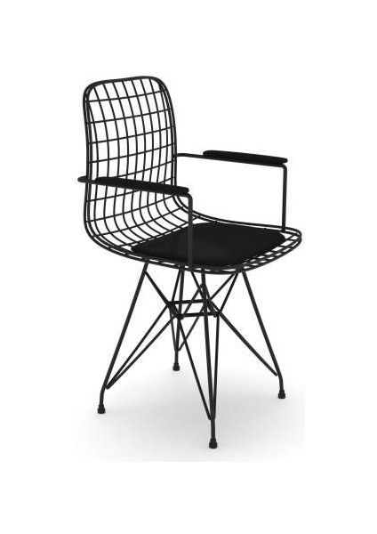 Knsz kafes tel sandalyesi 4 lü mazlum syhsyh kolçaklı ofis cafe bahçe mutfak modelleri