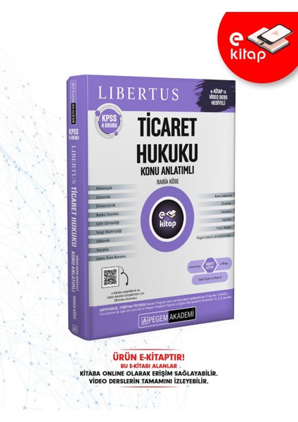 2025 KPSS A Grubu Libertus Ticaret Hukuku Konu Anlatımlı E-Kitap