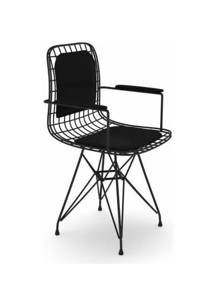 Knsz kafes tel sandalyesi 4 lü mazlum syhsyh kolçaklı sırt minderli ofis cafe bahçe mutfak fiyatları