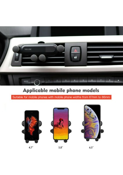 Araba Hava Firar Dağı Yerçekimi Telefon Tutucu Standı Evrensel 360 Derece Dönebilen Sabit Braket (Yurt Dışından) indirimleri