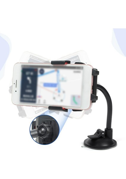 360°DÖNEBILEN Tutucu Çok Fonksiyonlu Hortum Vantuz Cep Telefonu Tutacağı (Yurt Dışından)