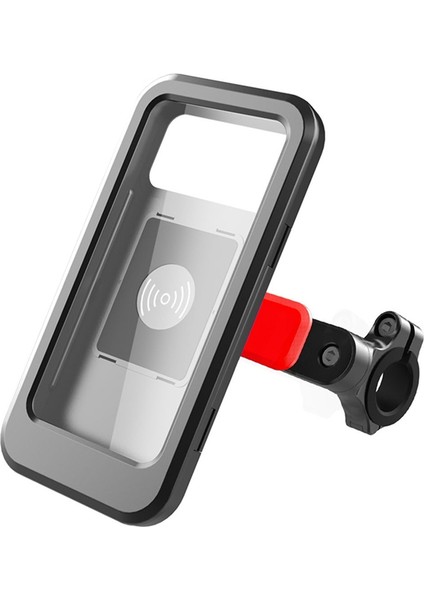 Bisiklet Scooter Gidon Cep Telefonu Kılıfı Tutucu Kablosuz Şarj Ile Su Geçirmez Bisiklet Motosiklet Telefon Braketi (Yurt Dışından)
