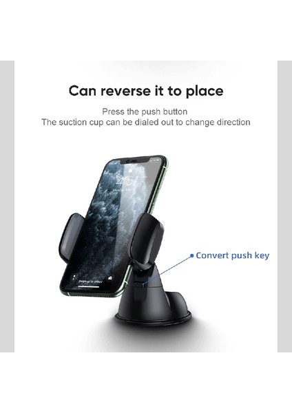 Joyroom Jr-Ok1 Araba Tek Çekme Silikon Vantuzlu Telefon Tutucu (Yurt Dışından)