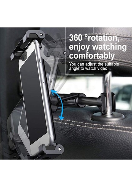 Sumı-Tap Araç Arka Yastık 360 Rotasyon Araç Tablet Telefon Tutacağı Tutucu Standı Ipad 2/3/4 Hava Pro 4-11 Inç (Yurt Dışından) indirimleri