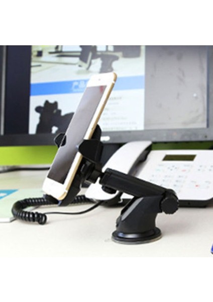 Dönebilen Araba Vantuz Telefon Tutucu Kontrol Paneli Ön Cam Montaj Oto Braketi Cep Telefonu Standı (Yurt Dışından) indirimleri