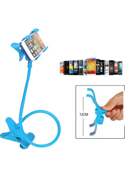 Evrensel Esnek Tutucu Kol Tembel Cep Telefonu Deve Boynu Standı Tutucu Stent Esnek Yatak Masası Masa Klipsi Braketi Telefon Için (Yurt Dışından)