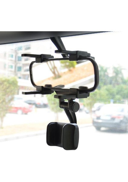 360 Derece Döndürme Araç Dikiz Aynası Montaj Cep Telefonu Stand Braketi Tutucu (Yurt Dışından)