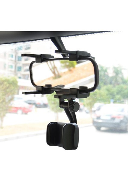 360 Derece Döndürme Araç Dikiz Aynası Montaj Cep Telefonu Stand Braketi Tutucu (Yurt Dışından)