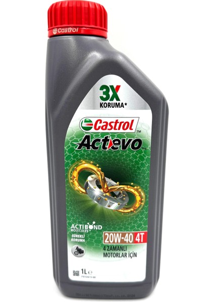 Actevo 4T 20W-40 1 Lt Motosiklet Yağı (Üretim Yılı: 2024)