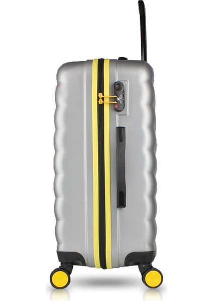 Colors Abs Makyaj Kabin ve Orta Boy Gri 3'lü Valiz Seti modelleri