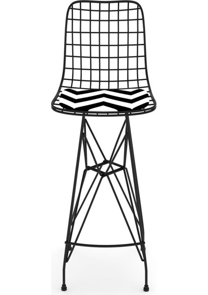 Knsz kafes tel bar sandalyesi 1 li zengin syhaldo 75 cm oturma yüksekliği ofis cafe bahçe mutfak