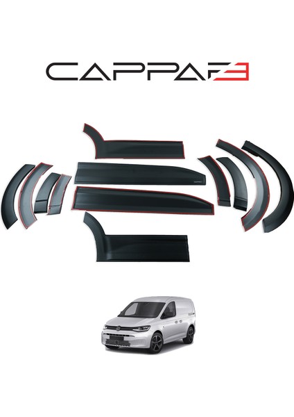 Caddy 2021 12 Parça Araca Özel Dodik Kaplama Cappafe