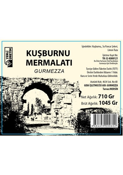 Kuşburnu Marmelatı 710 gr