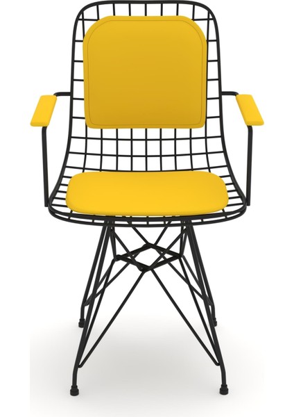 Knsz kafes tel sandalyesi 1 li mazlum syhsrı kolçaklı sırt minderli ofis cafe bahçe mutfak fiyatları