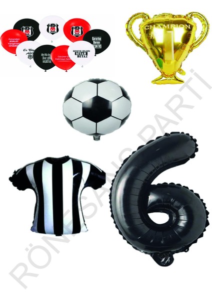 Beşiktaş Konsept Balon Seti Yaş 6