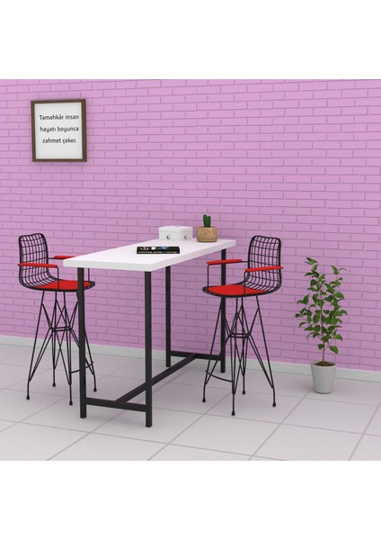 Knsz kafes tel bar sandalyesi 1 li zengin syhkrm kolçaklı 75 cm oturma yüksekliği ofis cafe bahçe mutfak modelleri