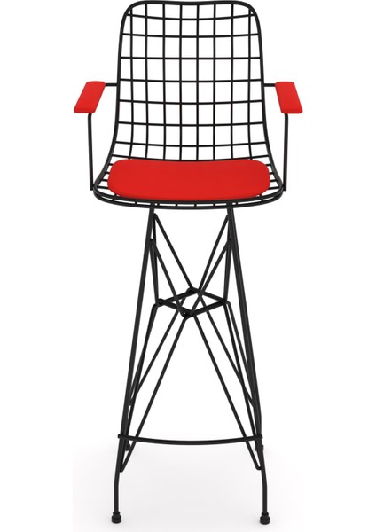 Knsz kafes tel bar sandalyesi 1 li zengin syhkrm kolçaklı 75 cm oturma yüksekliği ofis cafe bahçe mutfak fırsatları