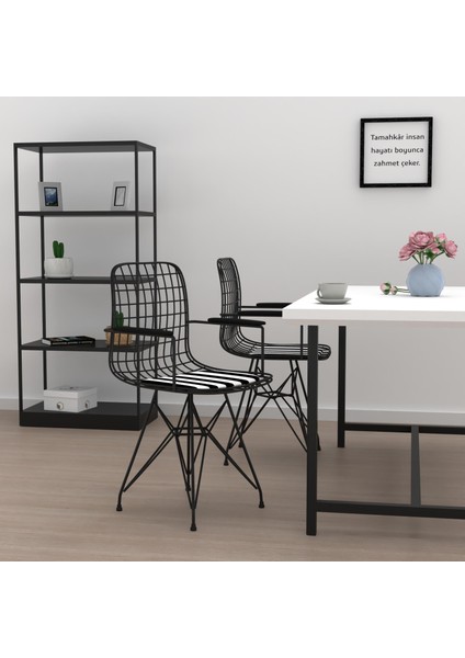 Knsz kafes tel sandalyesi 1 li mazlum syhtuan kolçaklı ofis cafe bahçe mutfak modelleri