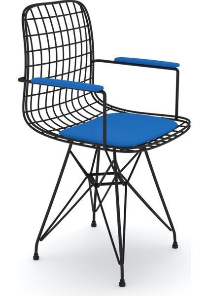 Knsz kafes tel sandalyesi 1 li mazlum syhmvi kolçaklı ofis cafe bahçe mutfak