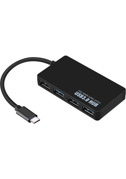 Type C USB 3.0 4 Port USB 3.0 Çoğaltıcı Hub Yüksek Hızlı Veri Aktarım