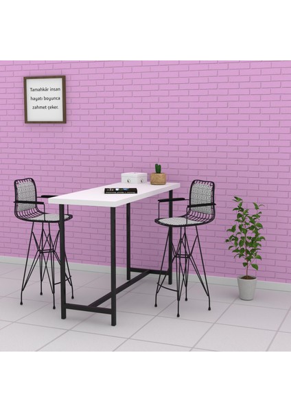 Knsz kafes tel bar sandalyesi 1 li zengin syhtalen kolçaklı sırt minderli 75 cm oturma yüksekliği ofis cafe bahçe mutfak fırsatları