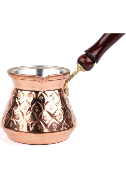 Bakır Cezve Çiçek Desenli fiyatları