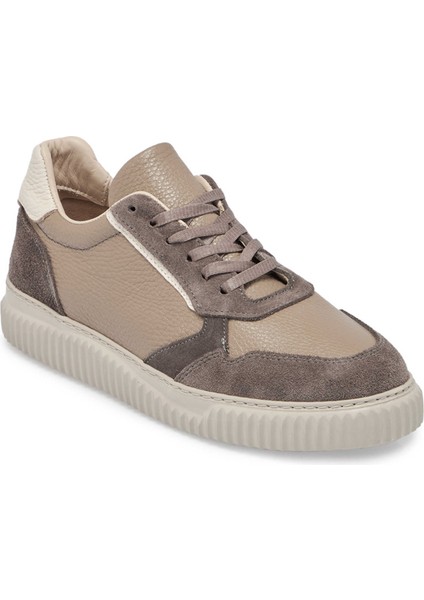 Bej Hakiki Süet Deri Kadın Sneaker - K24S1AY67594-T86