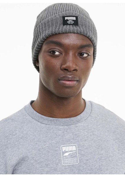 Gri Unisex Bere 02283106 Ribbed Classic Beanie