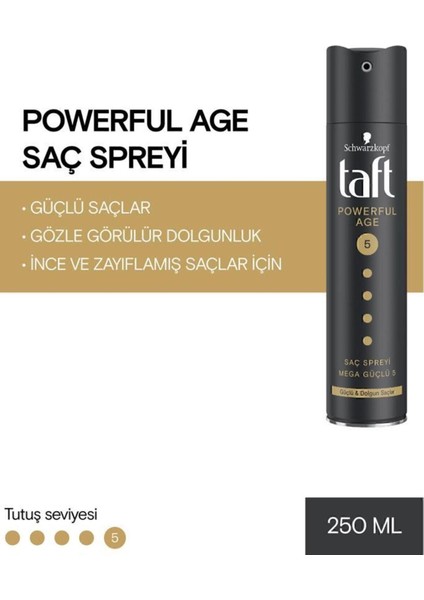 Powerful Age (Ince ve Zayıflamış Saçlar Için) Sprey 250 ml x 2 Adet
