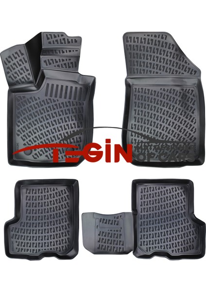 Dacia Logan 2 Mcv 2018 3D Havuzlu Paspas Siyah