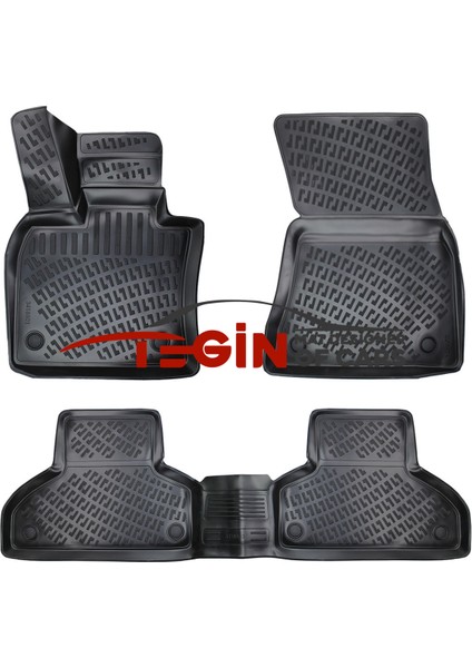Bmw X5 F15 2016 3D Havuzlu Paspas Siyah