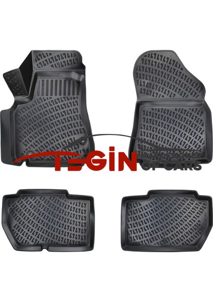 Citroen Berlingo 90 Hp 2010 3D Havuzlu Paspas Siyah