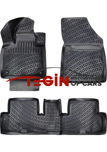 Citroen C4 Picasso 2022 3D Havuzlu Paspas Siyah