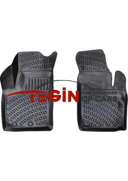 Fiat Doblo Panelvan 2 Parça 2004 3D Havuzlu Paspas Siyah