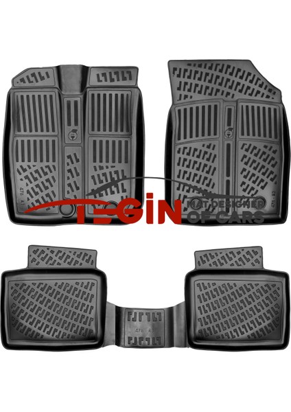 Dacia Spring Elektrikli 2022 Sonrası 3D Havuzlu Paspas Siyah