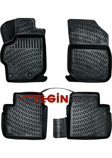 Peugeot 301 3D Havuzlu Paspas 2017 Siyah