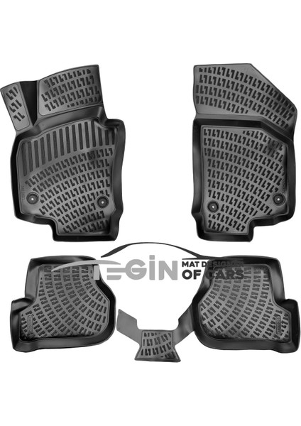 Seat Altea 3D Havuzlu Paspas 2012 Siyah