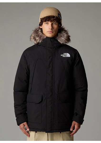 Siyah Erkek Parka NF0A5GJF4H01_M Mcmurdo Parka