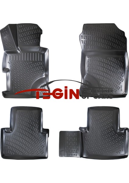Honda Civic Sedan 2001 3D Havuzlu Paspas Siyah