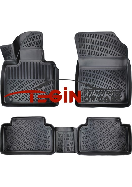 Kia Sorento Usa 2021 Sonrası 3D Havuzlu Paspas Siyah