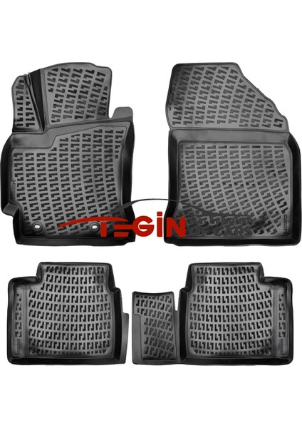 Toyota Corolla 3D Havuzlu Paspas 2016 Siyah