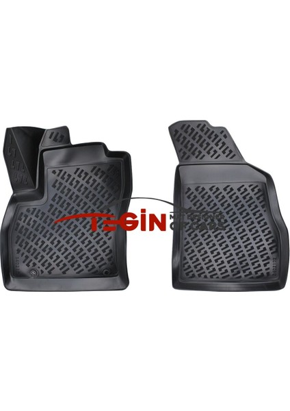 Peugeot Bipper Panelvan (2 Parça) 3D Havuzlu Paspas 2013 Siyah
