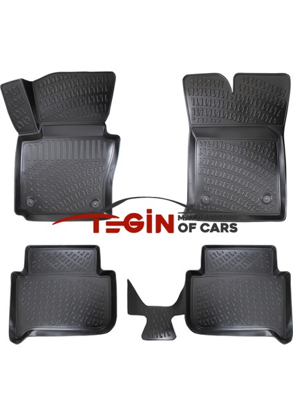 Volkswagen Touran 3D Havuzlu Paspas 2006 Siyah