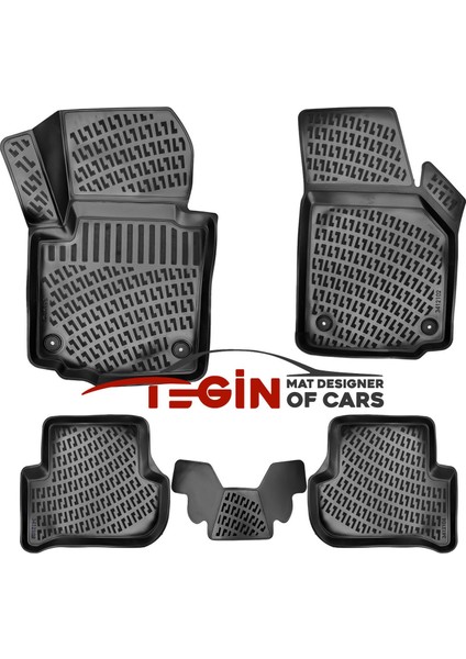 Skoda Yeti 3D Havuzlu Paspas 2013 Siyah