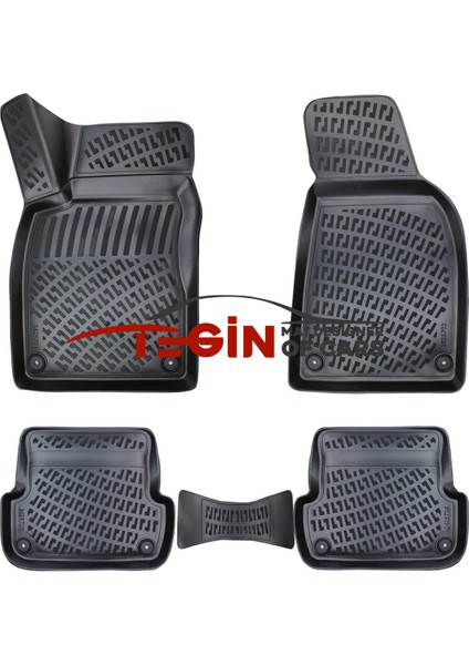 Audi A4 B6 2002 3D Havuzlu Paspas Siyah